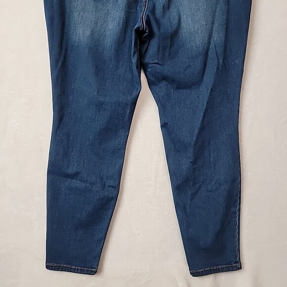 Terra & Sky Women’s Plus Size 22W High Rise Skinny Jeans Dark Wash Stretch - Picture 6 of 15
